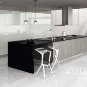 Black and White kitchen design by Lioher